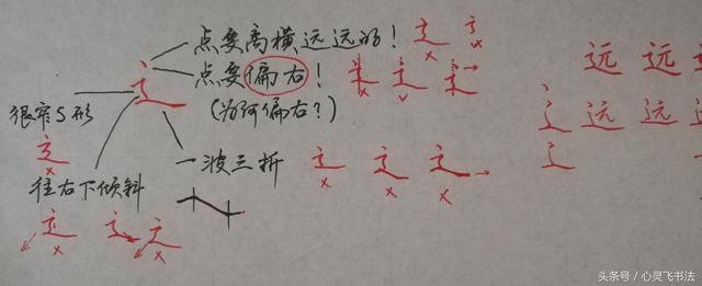 干货！收藏练字秘籍：精选50个最难写偏旁部首图解、技法、正误对照