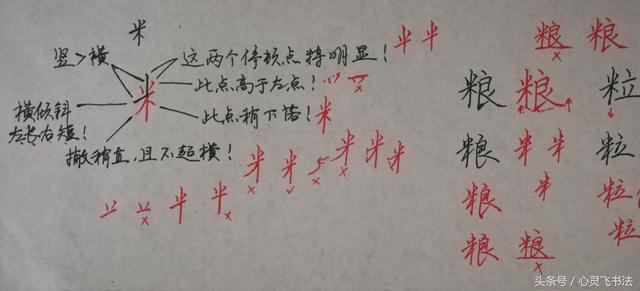 干货！收藏练字秘籍：精选50个最难写偏旁部首图解、技法、正误对照