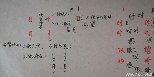 干货！收藏练字秘籍：精选50个最难写偏旁部首图解、技法、正误对照