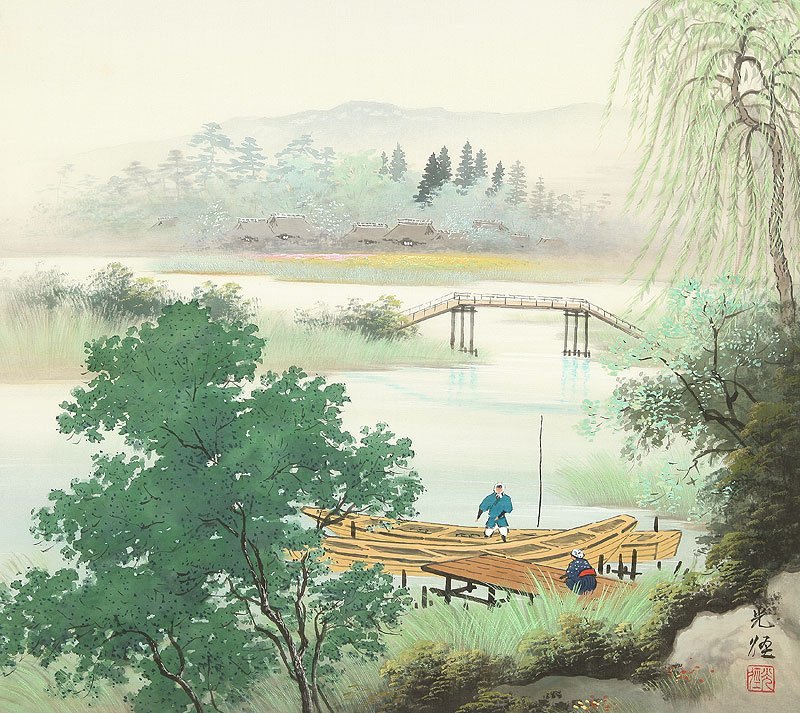 风和物语-描绘日本乡村生活油画小岛光径作品集