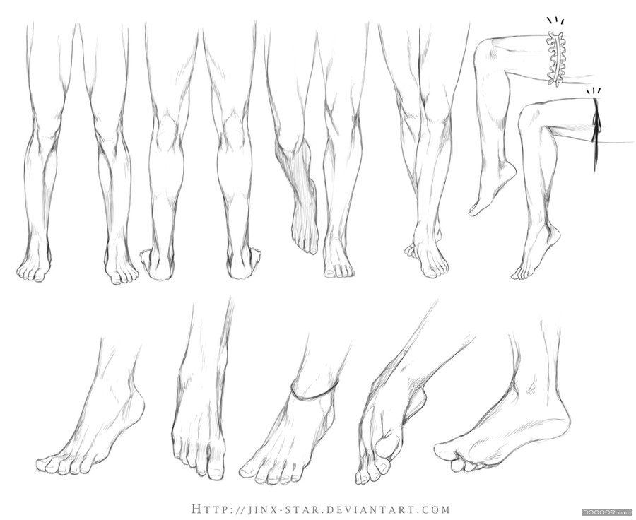 结构画法之脚部-足部动作